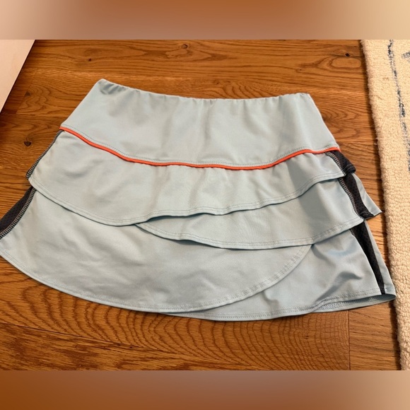 Lucky in Love Blue Ruffle Tennis Skirt Skort size Small - Picture 1 of 8